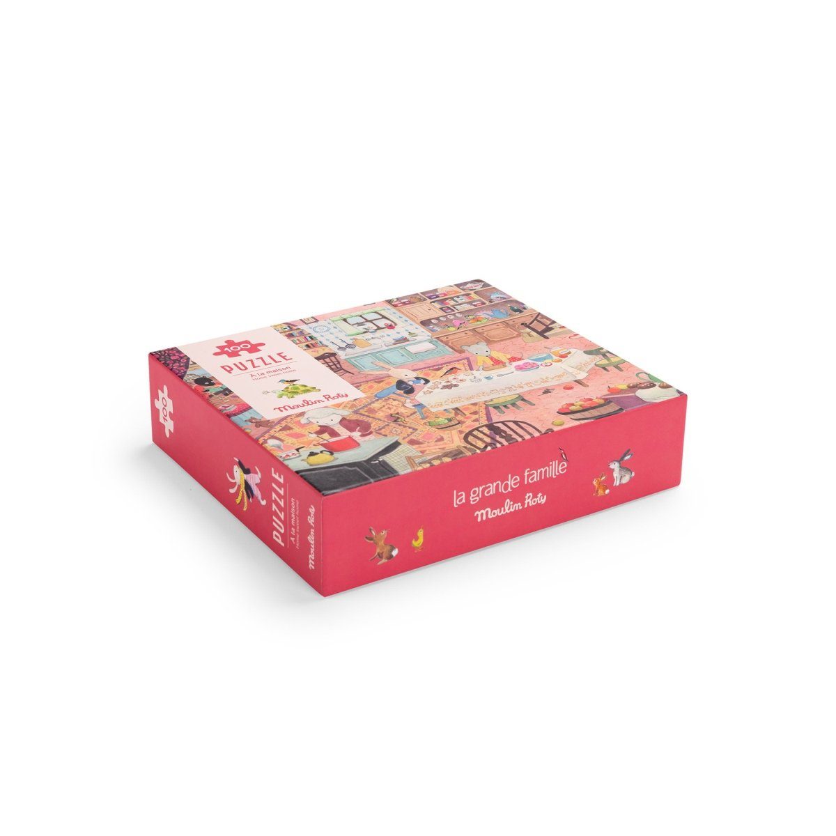 Moulin Roty Puzzle Puzzle Zu Hause (100 Teile) Entdeckerpuzzle, 100 Puzzleteile