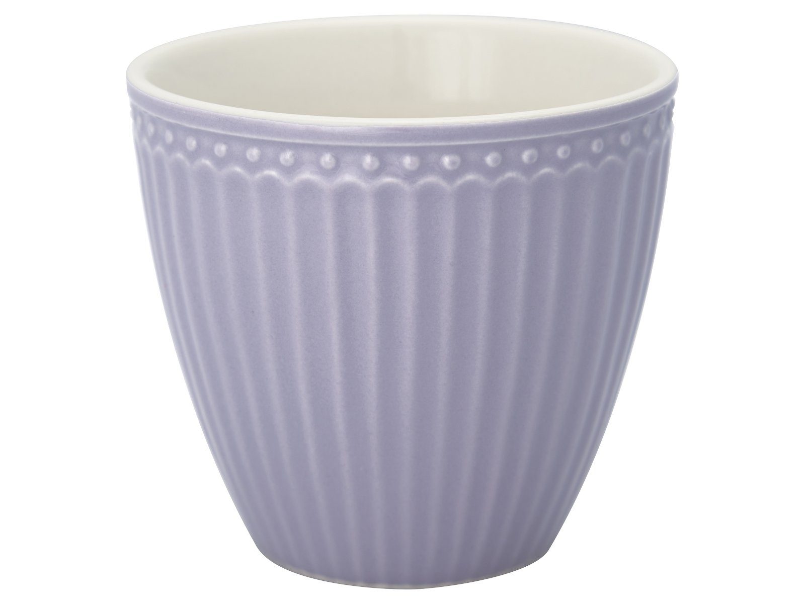 Greengate Becher Alice Latte Cup lavender 0,3 l, Steinzeug