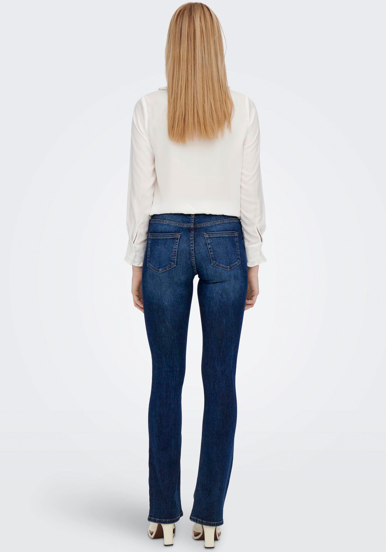 ONLY Bootcut-Jeans ONLBLUSH MID FLARED DNM TAI1099 NOOS, Modische Denim-Waschung Für Einen