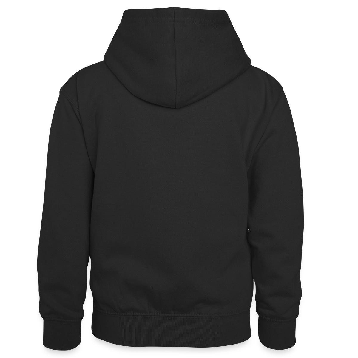 Spreadshirt Hoodie Yakari Fliegt Auf Großer Adler Kreislogo Kinder Kontrast-Hoodie (1-tlg)