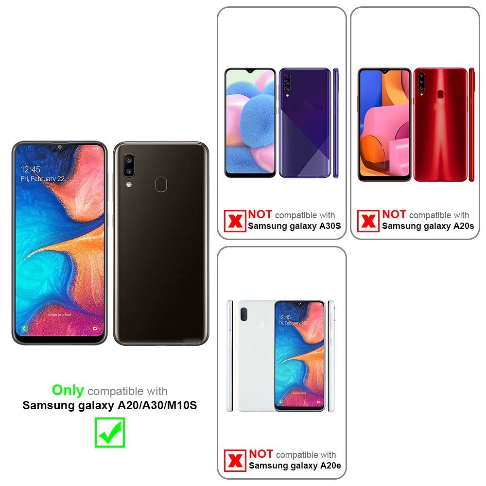 Cadorabo Handyhülle für Samsung Galaxy A20 / A30 / M10s Hülle Samsung Galaxy A20 / A30 / M10s, Flexible Hülle TPU Silikon Schutzhülle Back Cover Case