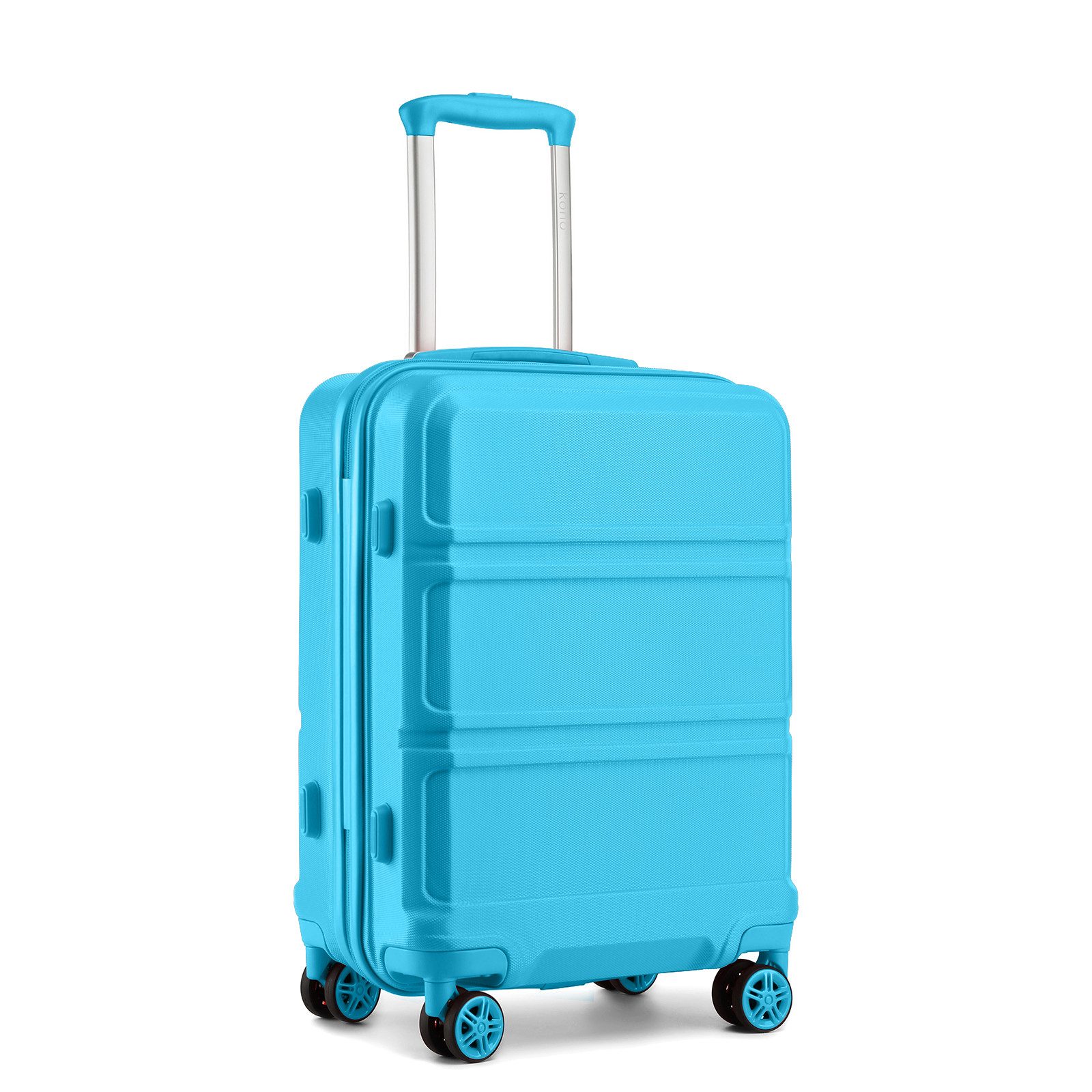KONO Hartschalen-Trolley mit TSA-Schloss - Reisekoffer und Rollkoffer in einem