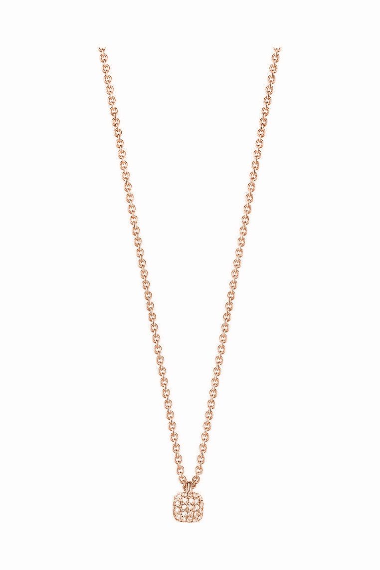 Esprit Collier Halskette Damen 925er Sterling-Silber Zirkonia Karabiner ESNL92795B420
