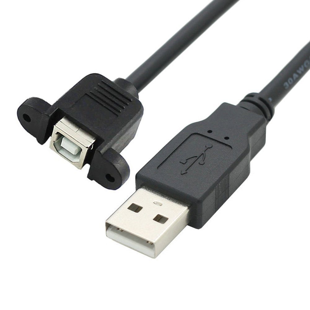 Bolwins I01 USB 2.0 A auf USB B Verlängerungskabel Kabel für Drucker Scanner Computer-Kabel, USB 2.0 Typ A Stecker, USB 2.0 Typ B Buchse (30 cm), USB-2.0-Adapter von Typ-A-Stecker auf Typ-B-Buchse