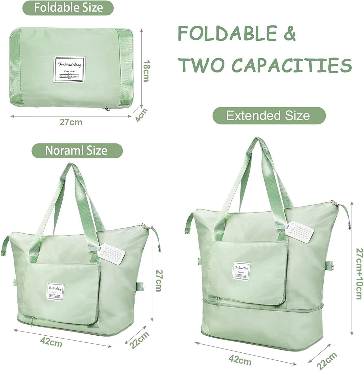 COOL-i ® Reisetasche, Faltbare Fitnesstasche,Sporttasche,Große Umhängetasch günstig online kaufen