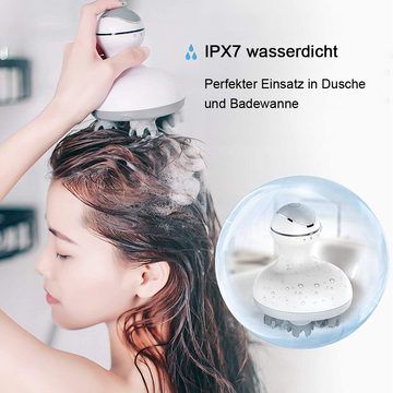 zggzerg Massagegerät Elektrisches Kopfhaut-Massagegerät,wasserdicht Kopfmassagegeräte