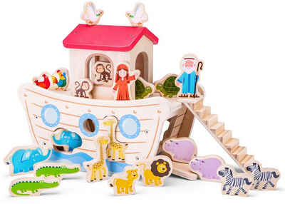 New Classic Toys® Steckspielzeug »Formensortierpiel Arche Noah«, aus Holz