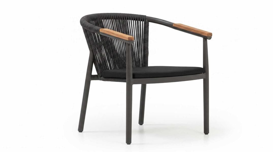 JVmoebel Stuhl Stuhl schön bequem praktisch kompakt modern Schwarz Terrasse