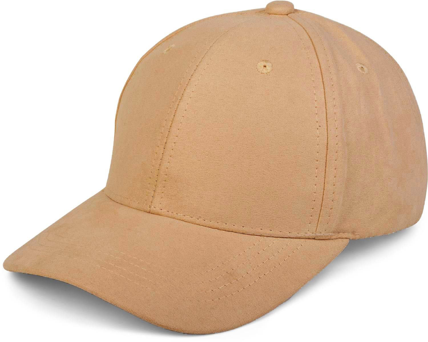 styleBREAKER Baseball Cap (1-St) Cap in Wildleder Optik Beige