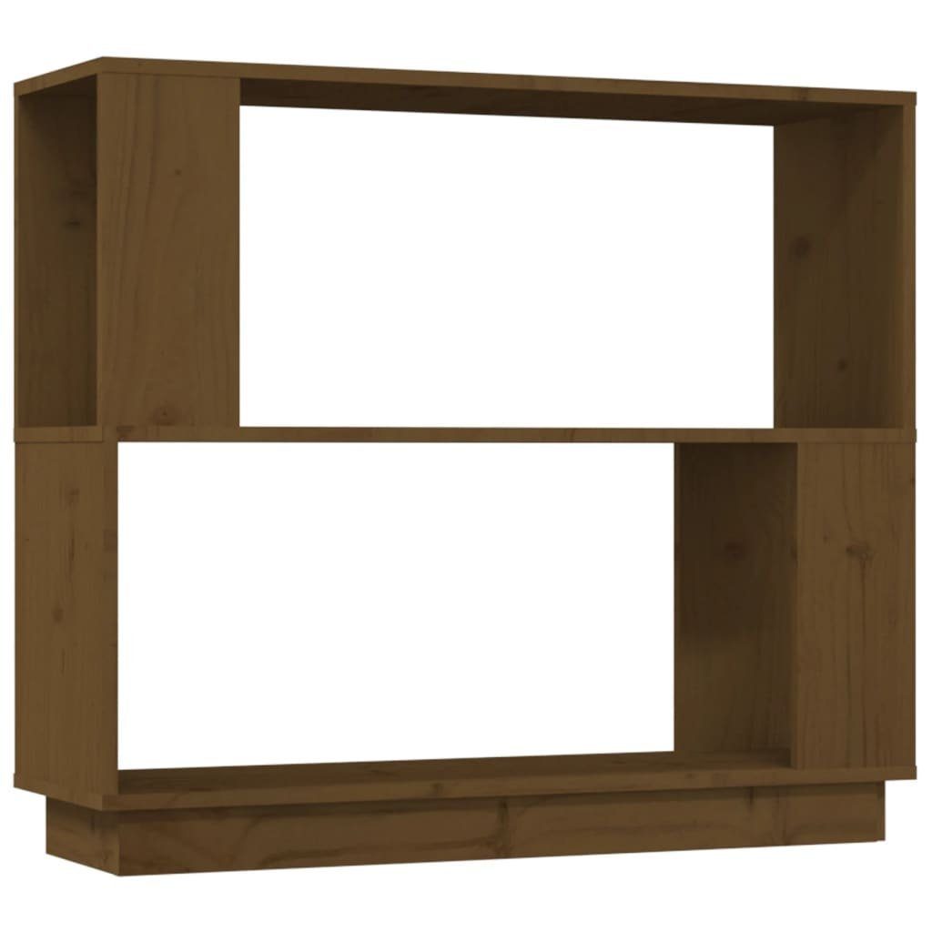 80x25x70 Honigbraun Massivholz cm furnicato Bücherregal/Raumteiler Bücherregal