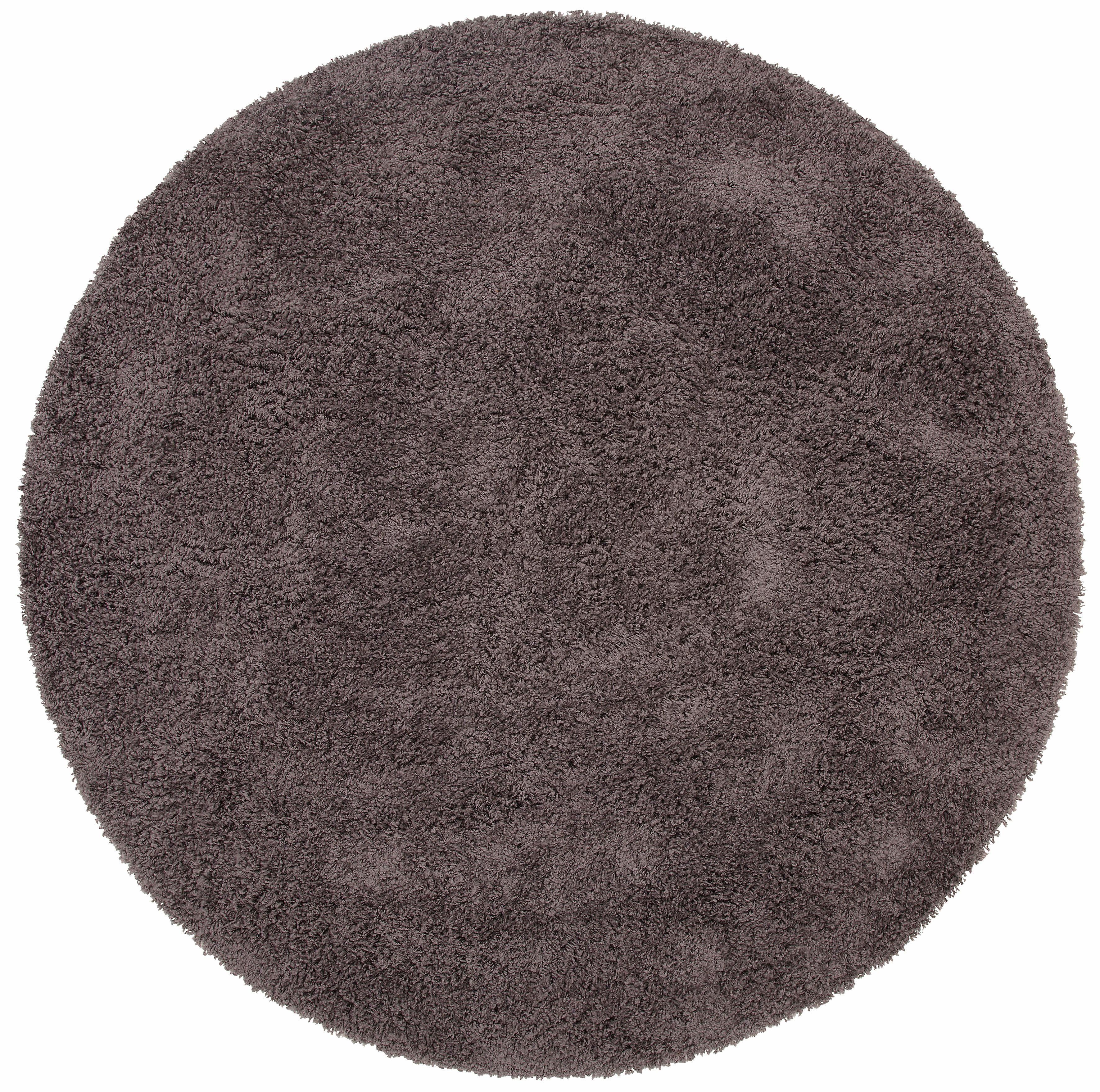 Teppich Viva einfarbig, dunkelgrau weich besonders 45 rund, und Uni-Farben, kuschelig rund, mm, Teppich Home Höhe: affaire