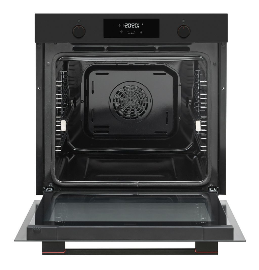 Sharp Backofen 78 Liter Pyrolyse Funktion LED-Display 1-fach Vollauszug K-71P28BNH-EU, mit 1-fach Vollauszug