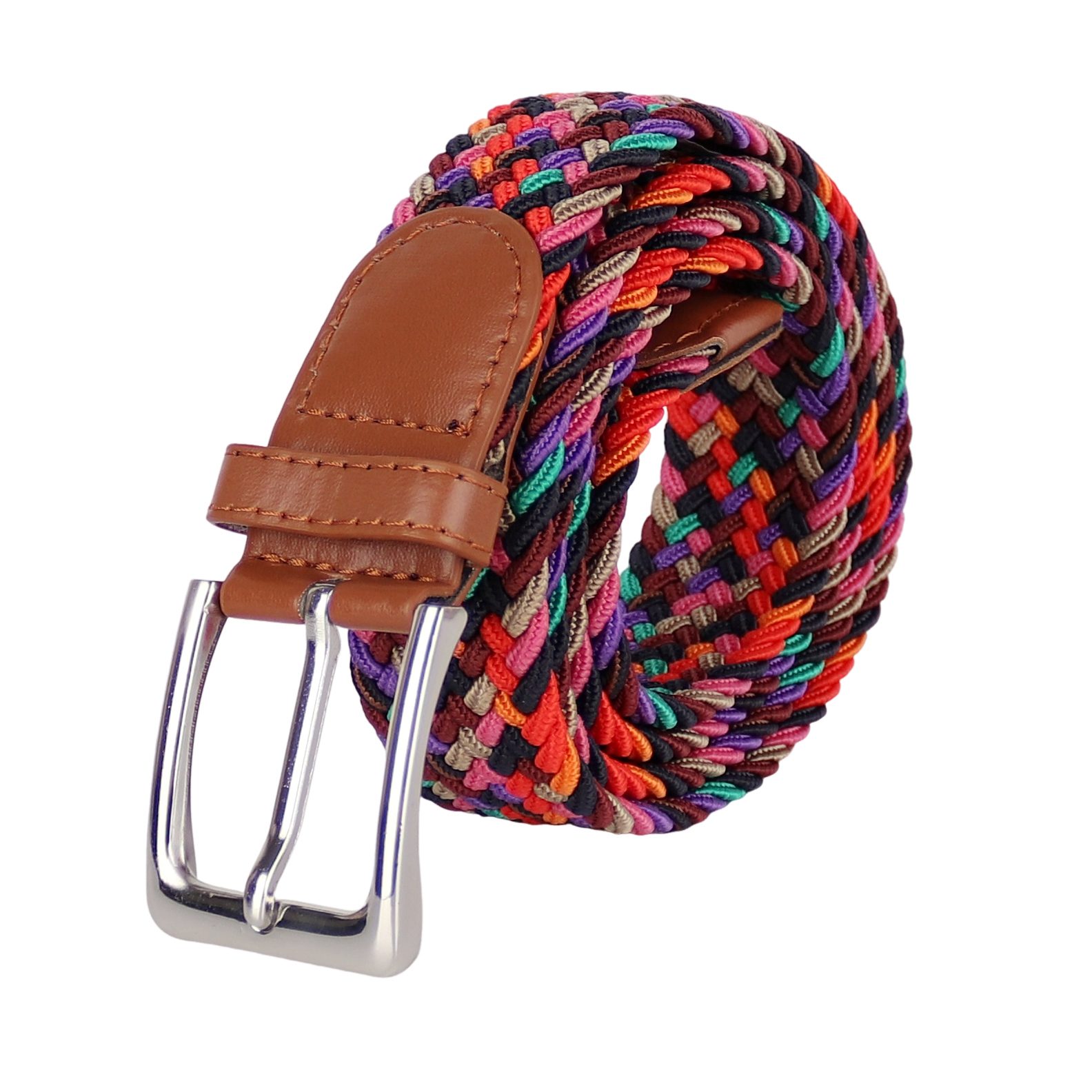 MIRROSI Flechtgürtel Elastischer Stoffgürtel Flechtgürtel für Damen und Herren (3,5CM Breit, Atemungsaktiv, Super Weich) Geflochtener Stretchgürtel Dehnbarer Gürtel UNISEX