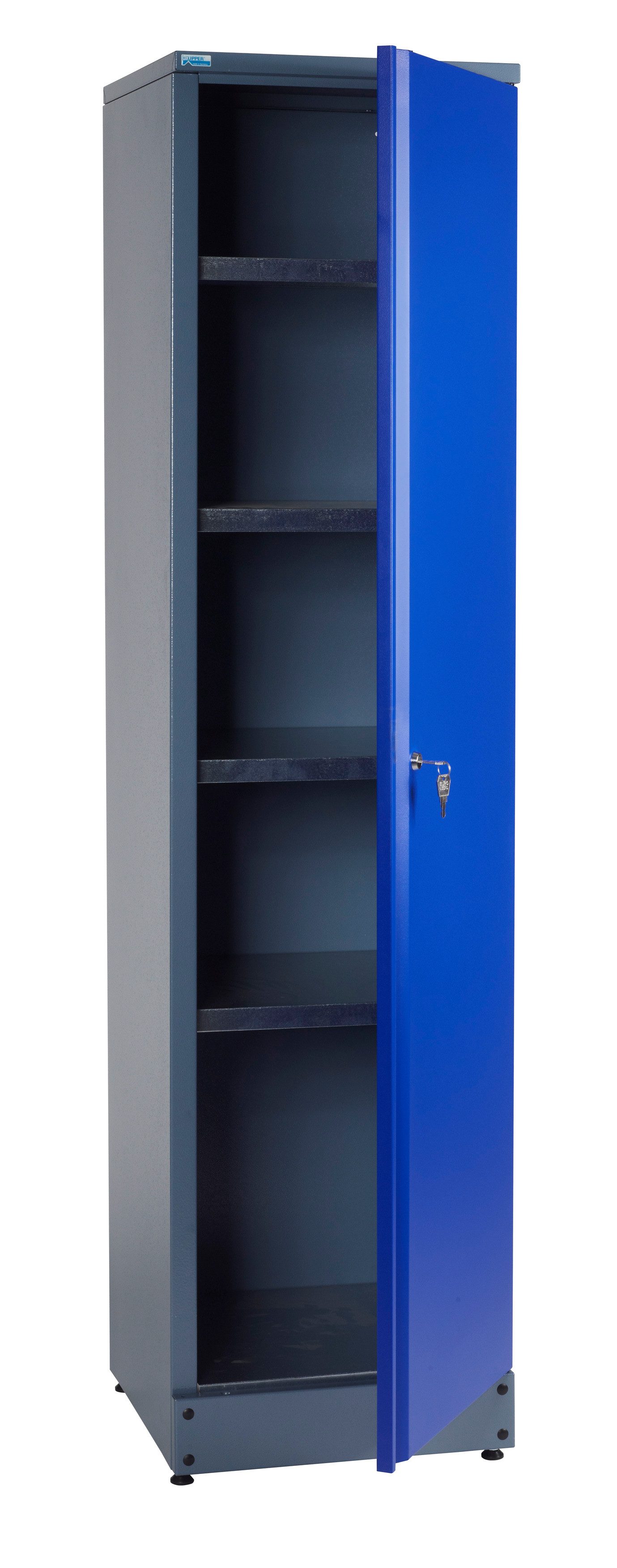KÜPPER Hochschrank 70397, 45,5x180x45 cm, 1-türig, inkl. 4 Fachböden, ultramarinblau