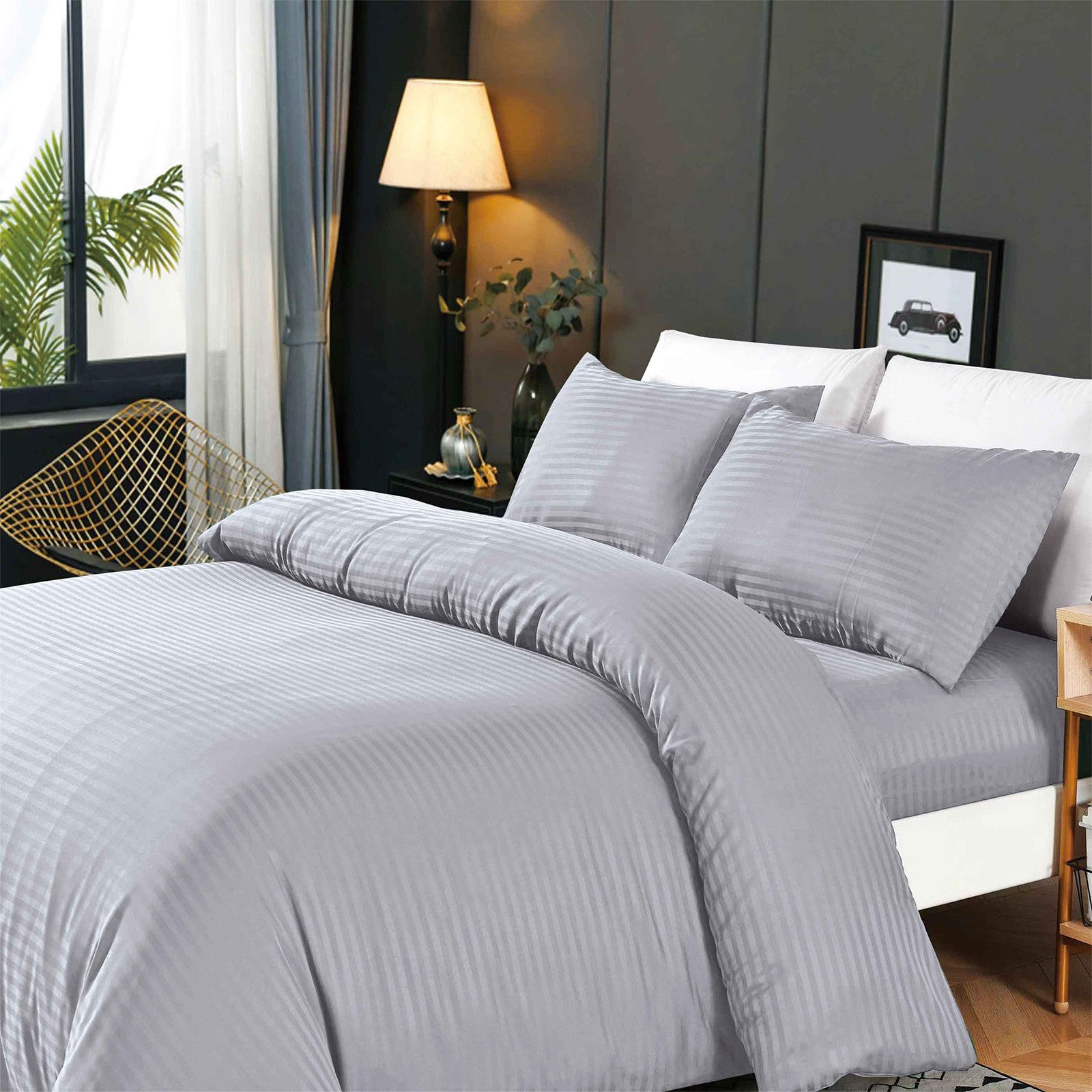 HOMELUX Bettwäsche 220x240 4teilig Bettbezüge 200x220 1er Set mit 50x70 2er günstig online kaufen