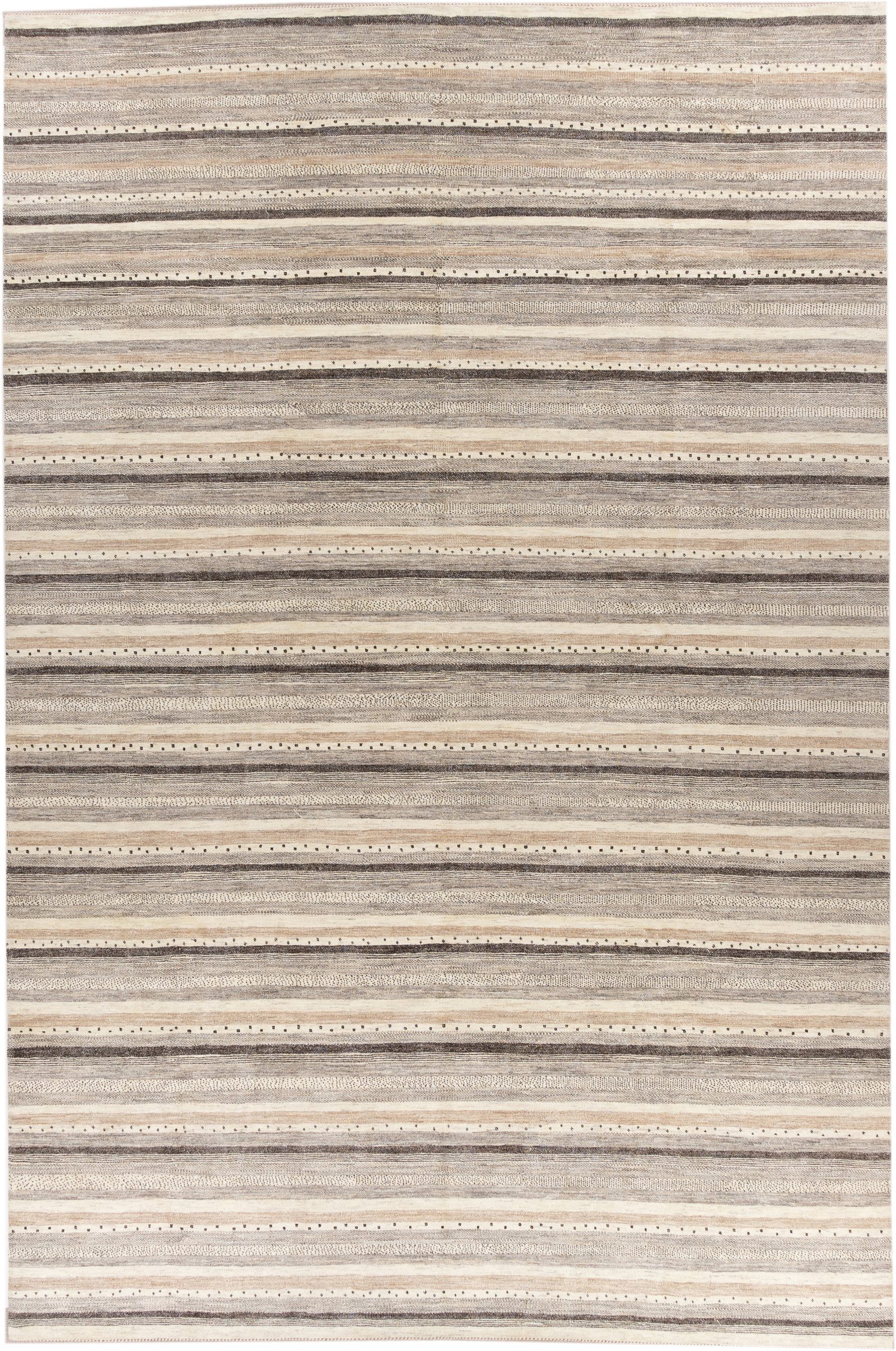 CABBEL Wollteppich Handgeknüpfter Perser Lori Wollteppich Beige Allover 385x585 cm, Rechteckig, Höhe: 20 mm, Handgeknüpftes Unikat aus 100% Wolle – langlebig und natürlich