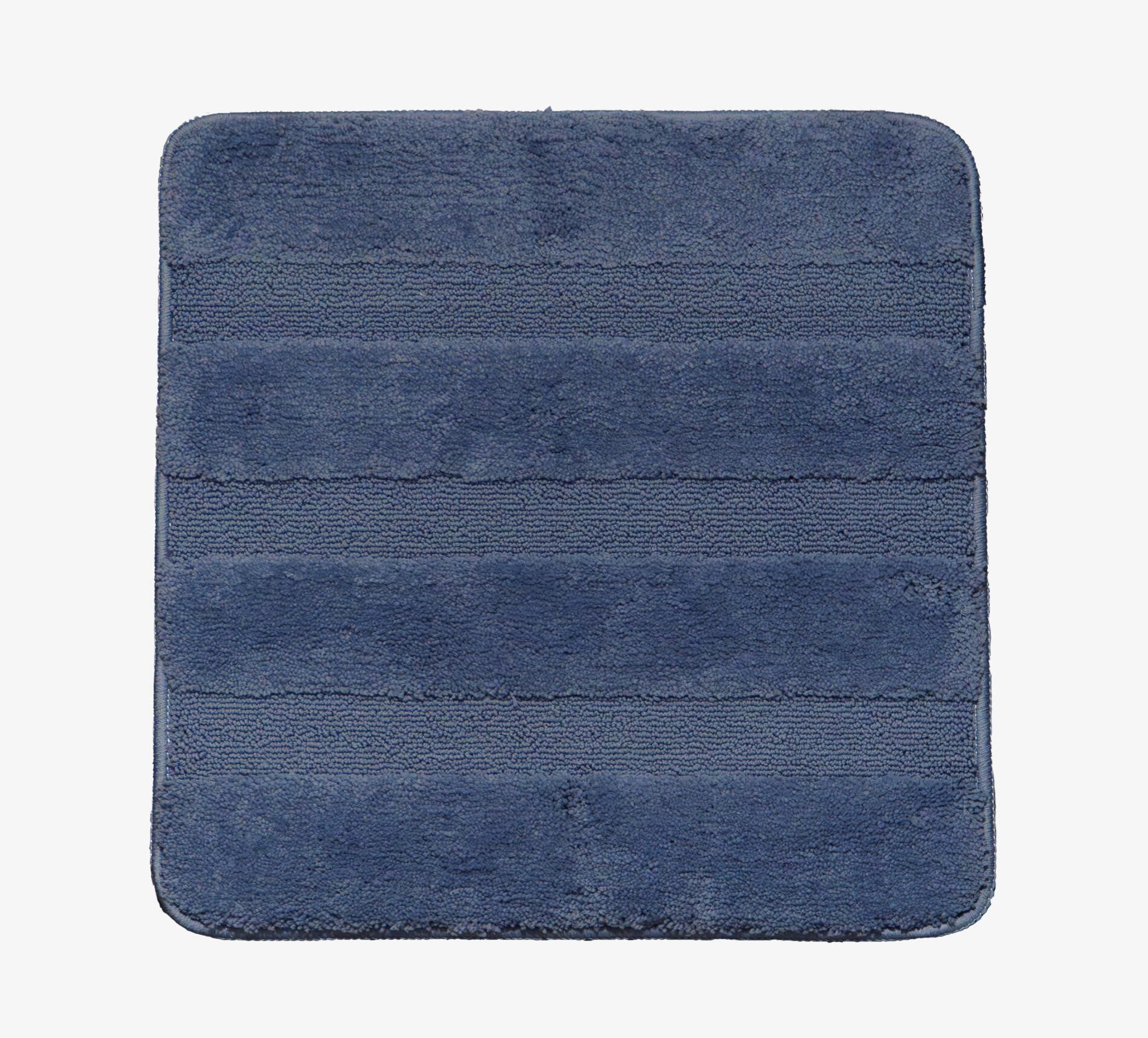 Ridder Badematte Serenity blau, Höhe 50 mm, 100% Polyester-Microfaser