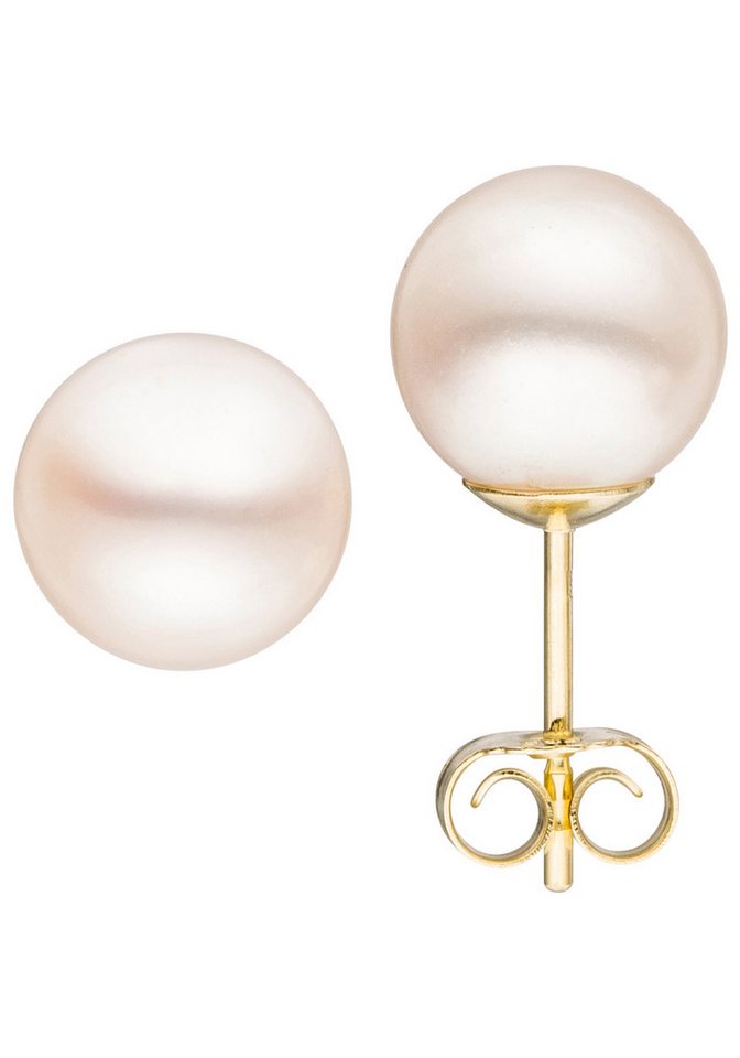 JOBO Paar Ohrstecker, 333 Gold mit Süß... JOBO Paar Ohrstecker, 333 Gold mit Süß...
