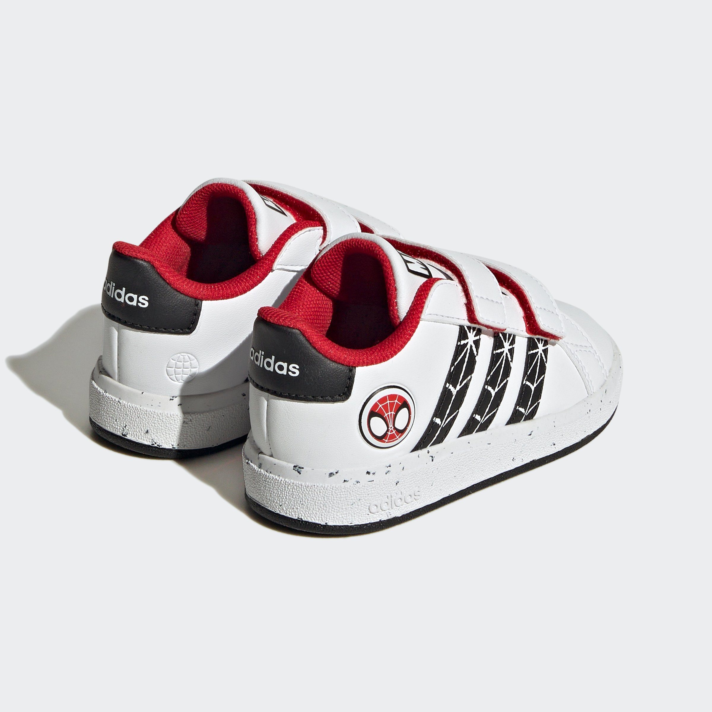 SPIDER-MAN ADIDAS Design GRAND Superstar MARVEL Sneaker den Spuren adidas adidas X des KIDS auf Sportswear COURT