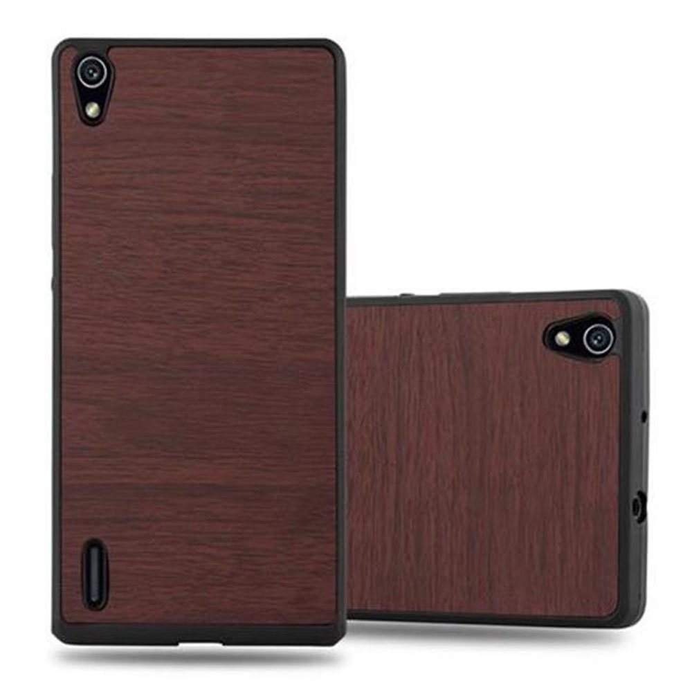 Cadorabo Handyhülle »Hard Cover Woody« Huawei P7, Hard Cover Case - Handy  Schutzhülle - Hülle - ultra slim online kaufen | OTTO