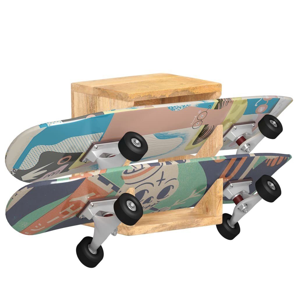 Mango 25x20x30 (1-St) Massivholz Skateboard Wandhalter vidaXL Longboard cm
