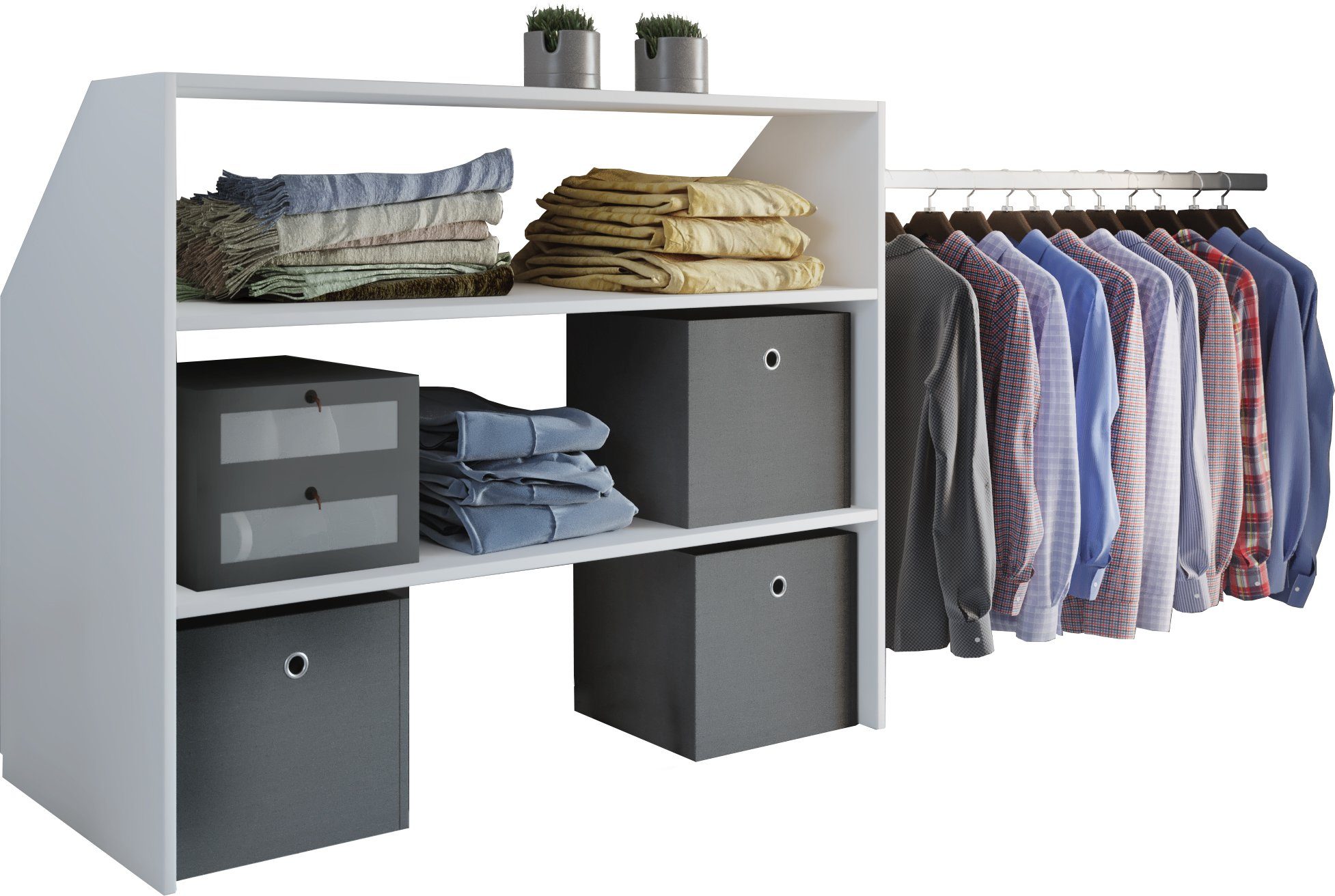 VCM Kleiderschrank Offener Kleiderschrank Dachschrägen Regal günstig online kaufen