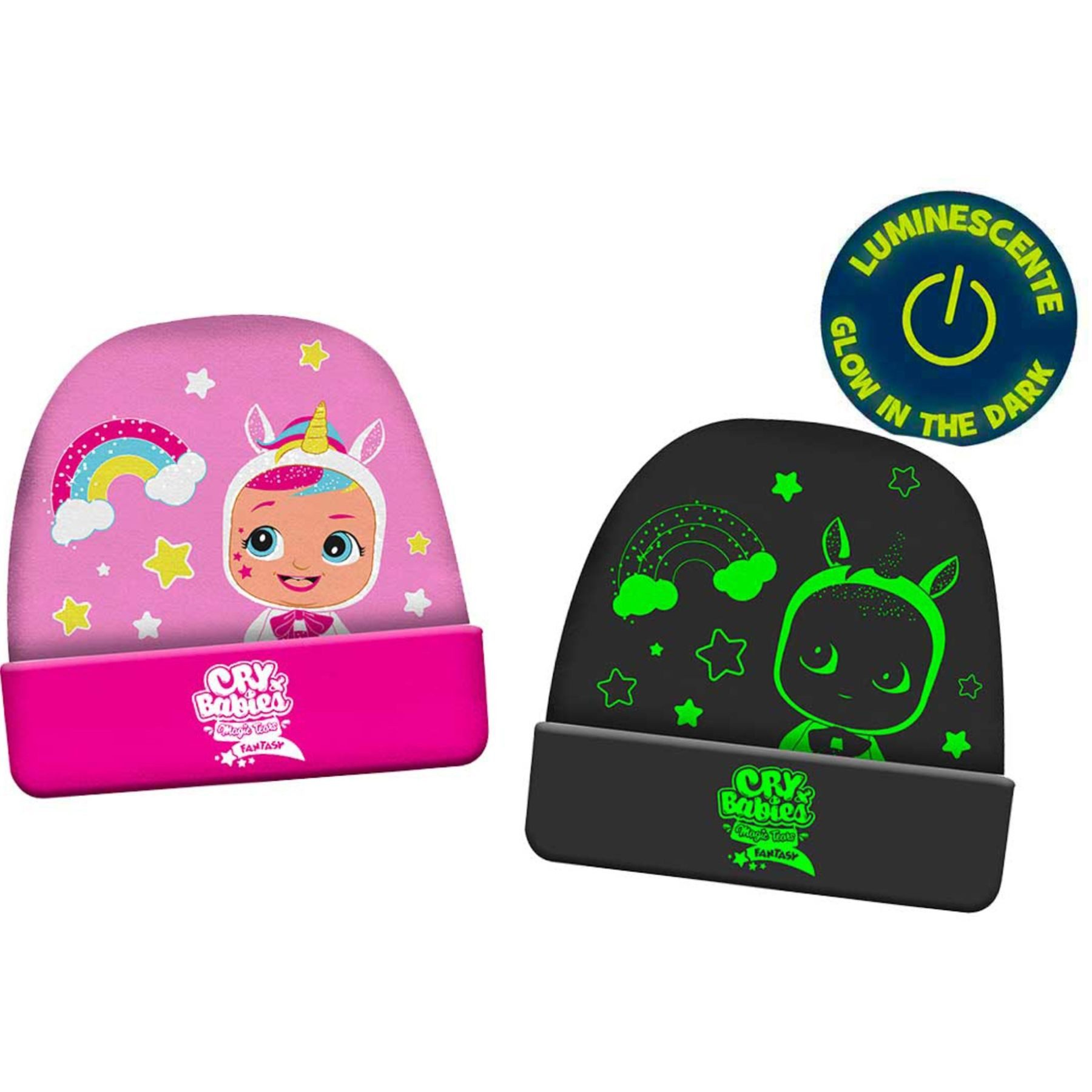 Cry Babies Fleecemütze Glow in the Dark Hut Leuchtender Hut für kalte Tage Onesize
