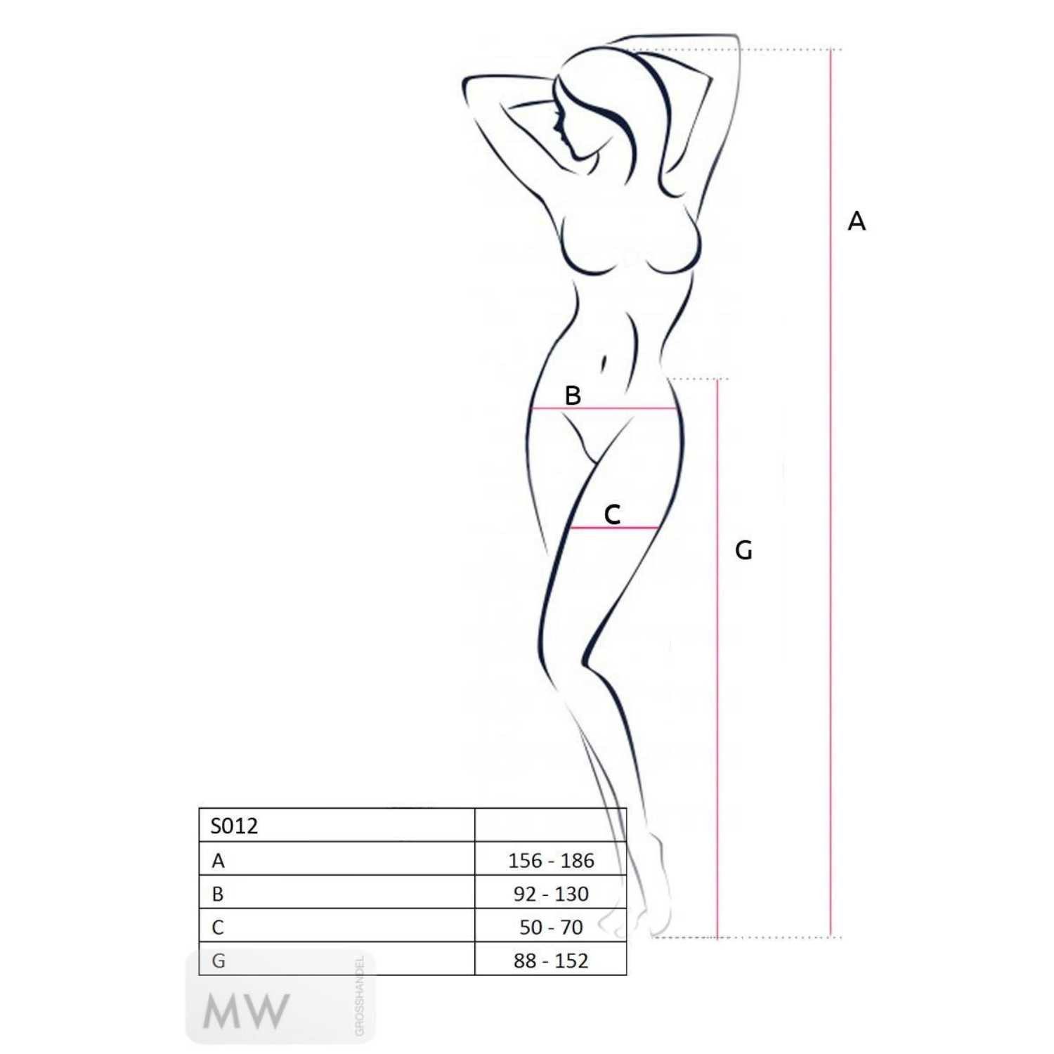 Passion Ouvert Strumpfhose Ouvert Strumpfhose S015 rot sexy