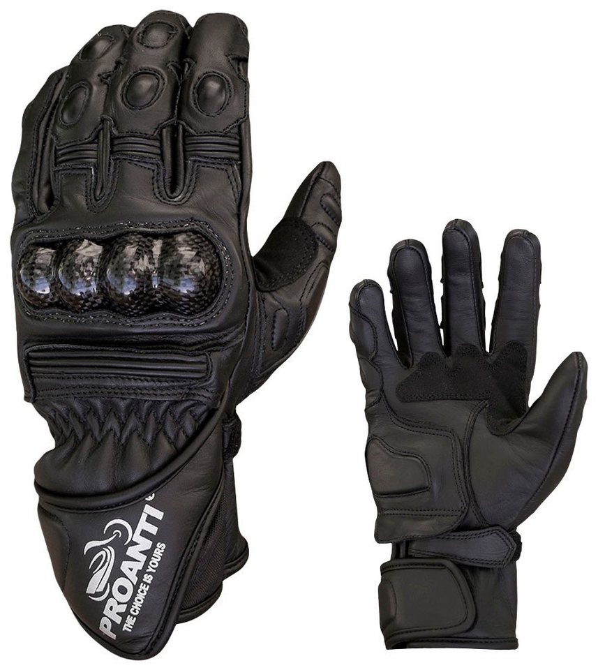 PROANTI Motorradhandschuhe, Handumfang: M = ca. 20-21 cm, L = ca. 21,5-22,5  cm, XL = ca. 23-24,4 cm