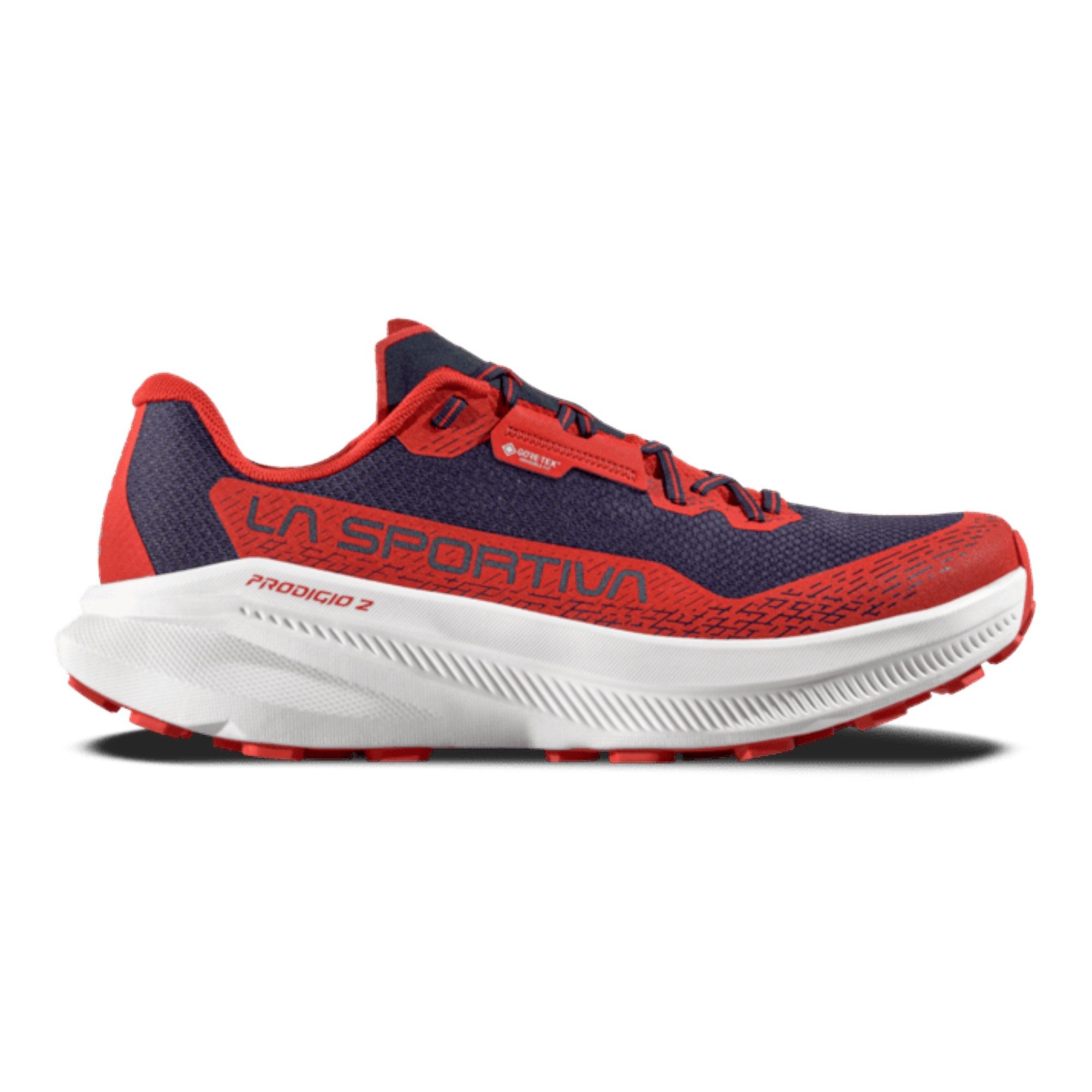 La Sportiva Prodigio 2 GTX (wasserdicht) rot/dunkelblau Herren Laufschuh