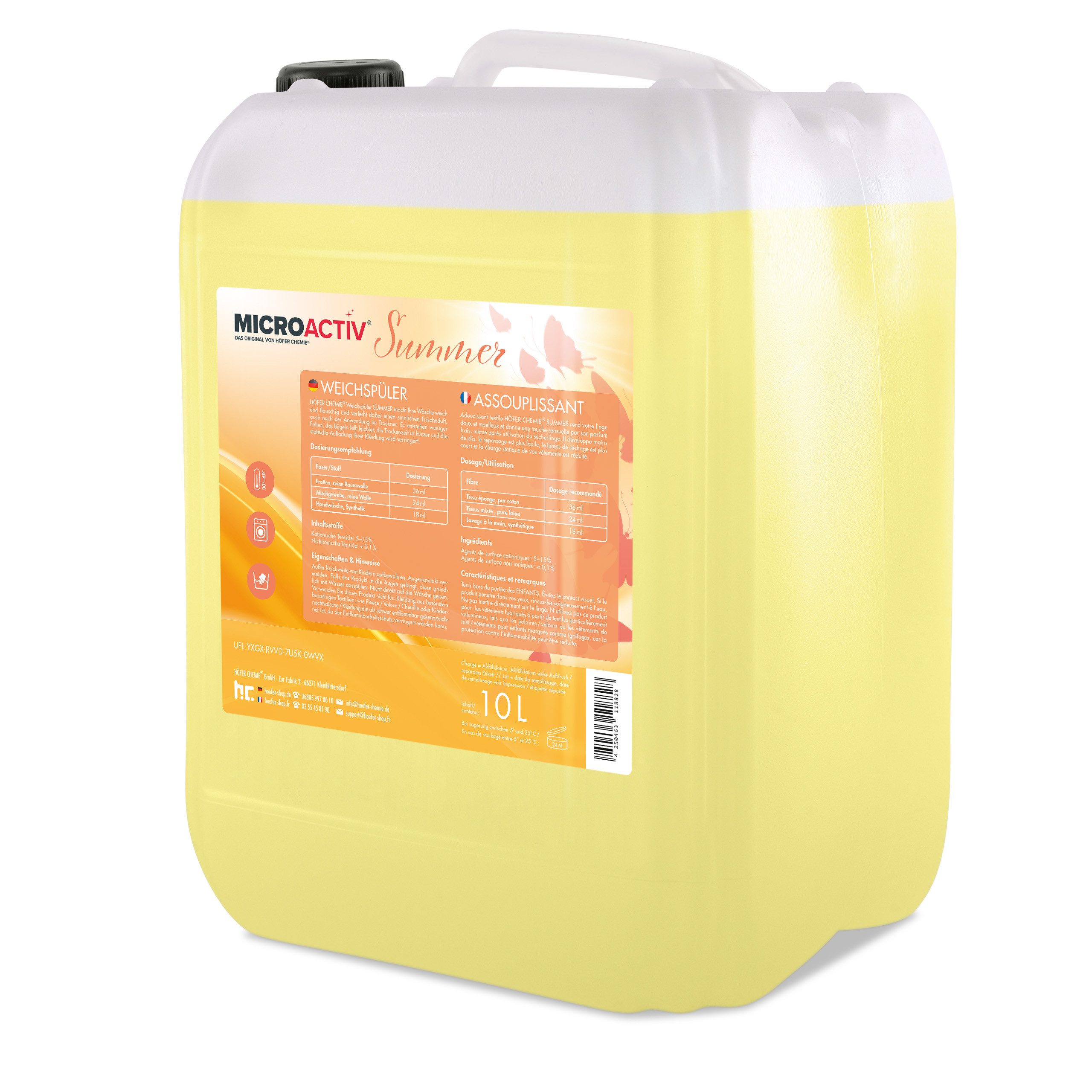 10 L Microactiv® Weichspüler Summer Grundreiniger