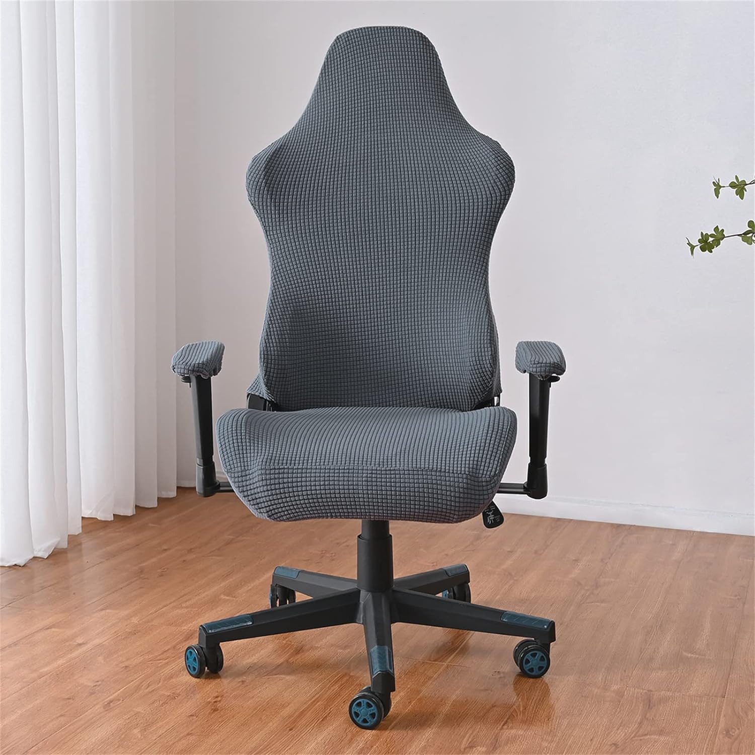 Agger Bürostuhlhusse 4Stk Gaming Stuhl Bezug Waschbar,Waschbar Gaming Stuhl Bezug, Gaming Stuhlhussen, Gaming Stuhlbezüge Anti-Rutsch – Bild 3 von 5