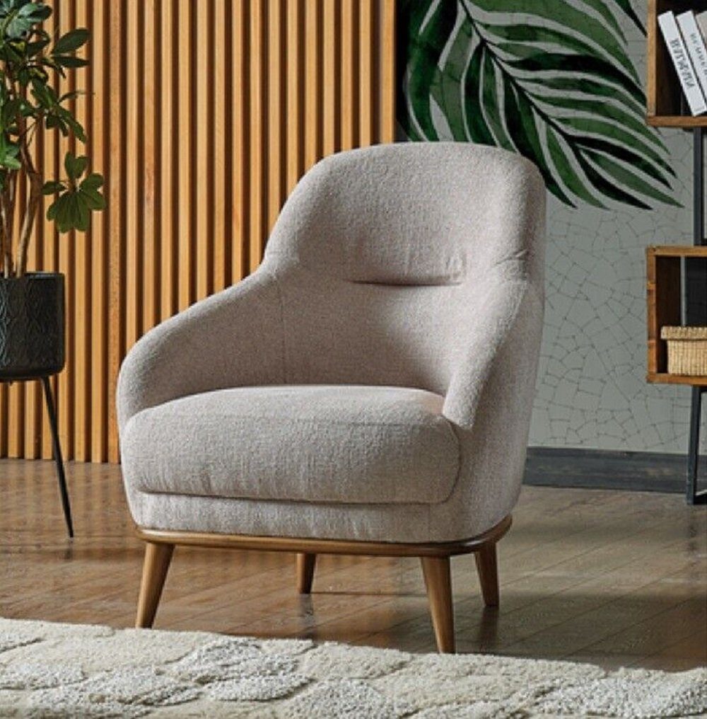JVmoebel Sessel Sessel Polster Sitzer Design Couch Relax Stoff Design Sessel Club (1-St., 1x Sessel), Made in Europa