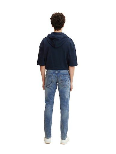 TAILOR TOM PIERS, Tragekomfort Freizeit-Look Denim einen 5-Pocket-Jeans höchstem Für mit