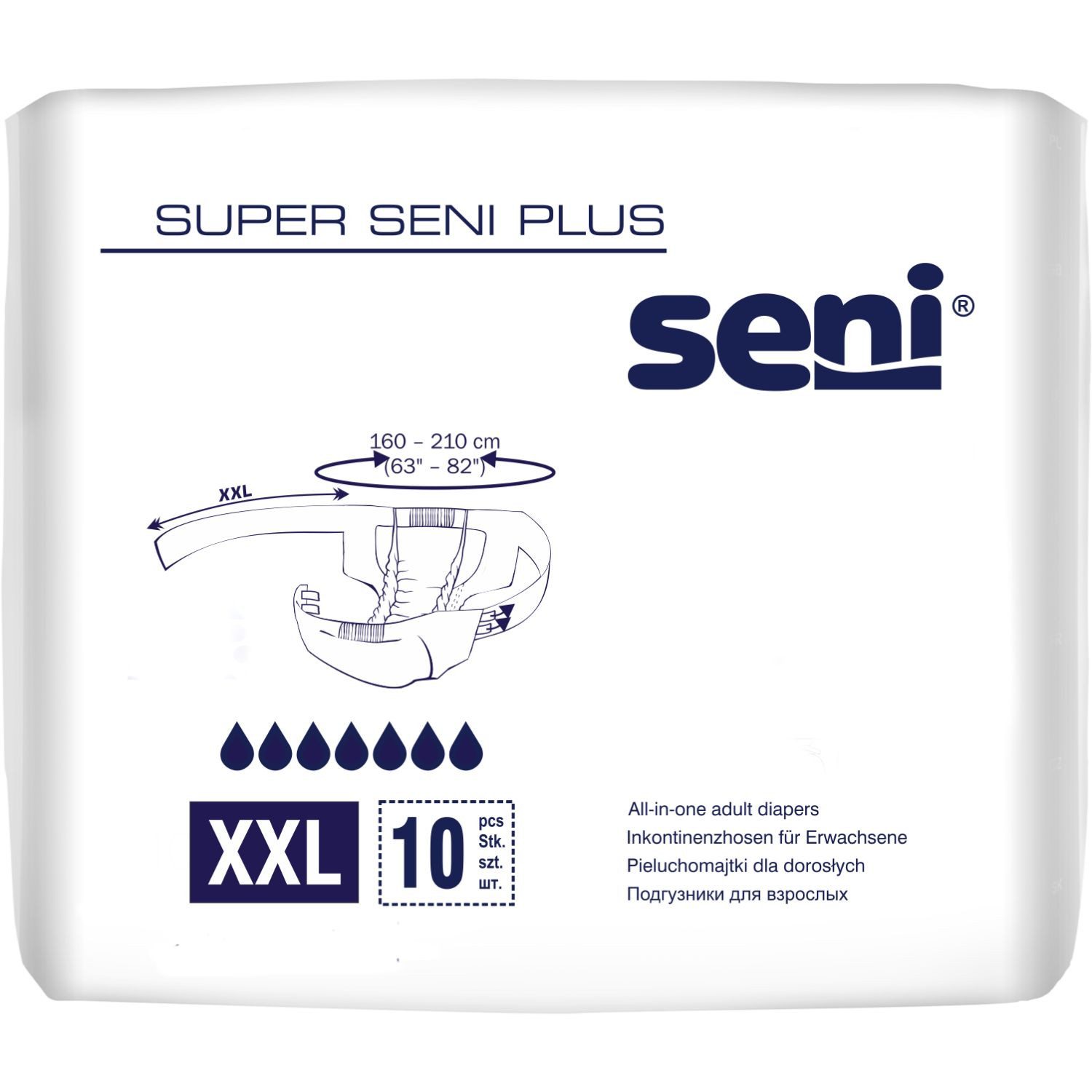 Inkontinenzboxer Super Seni Plus á 10 - 2XL 6x10 Stück