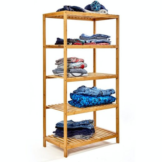 Bambuswald Ablageregal »Großes Regal aus Bambus mit 5 Etagen« online