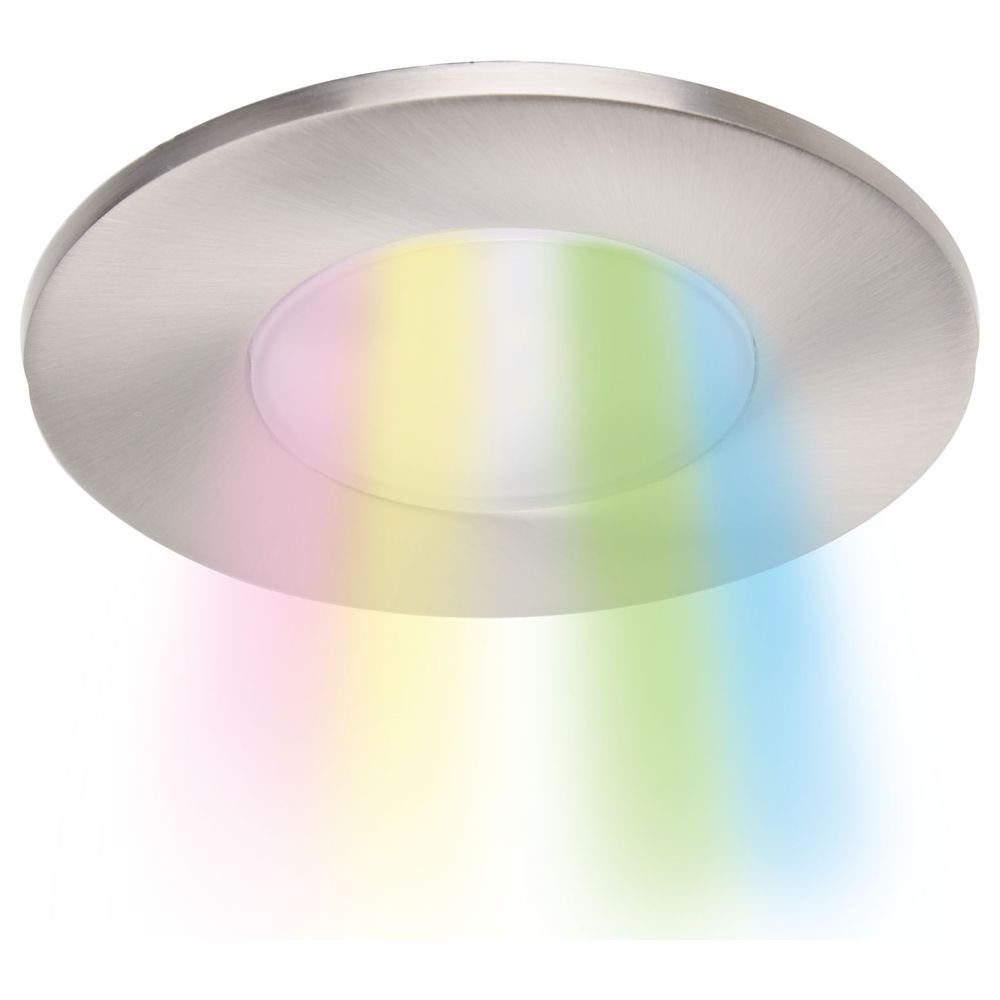 WiZ LED Einbauleuchte LED Einbauspot Connected 13W 360lm in Silber 1-teilig, keine Angabe, Leuchtmittel enthalten: Ja, fest verbaut, LED, warmweiss, Einbaustrahler, Einbauleuchte