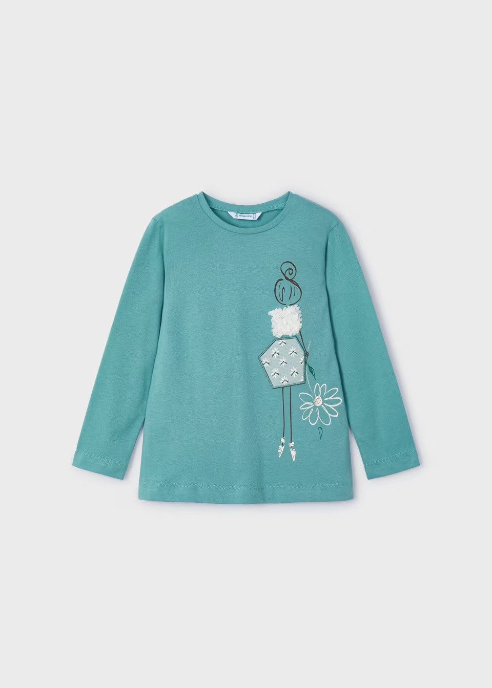 Mayoral Langarmshirt Langarmshirt mit Print Mädchen (407296)