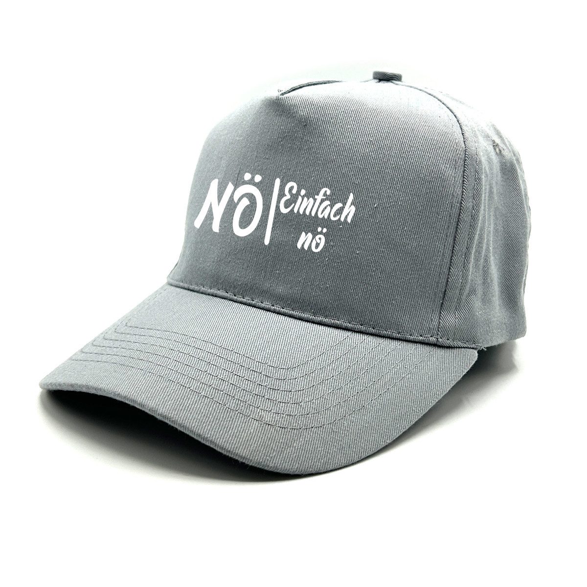 Herzbotschaft Baseball Cap Schirmmütze mit Spruch NÖ - Einfach nö One Size durch verstellbaren Klettverschluss