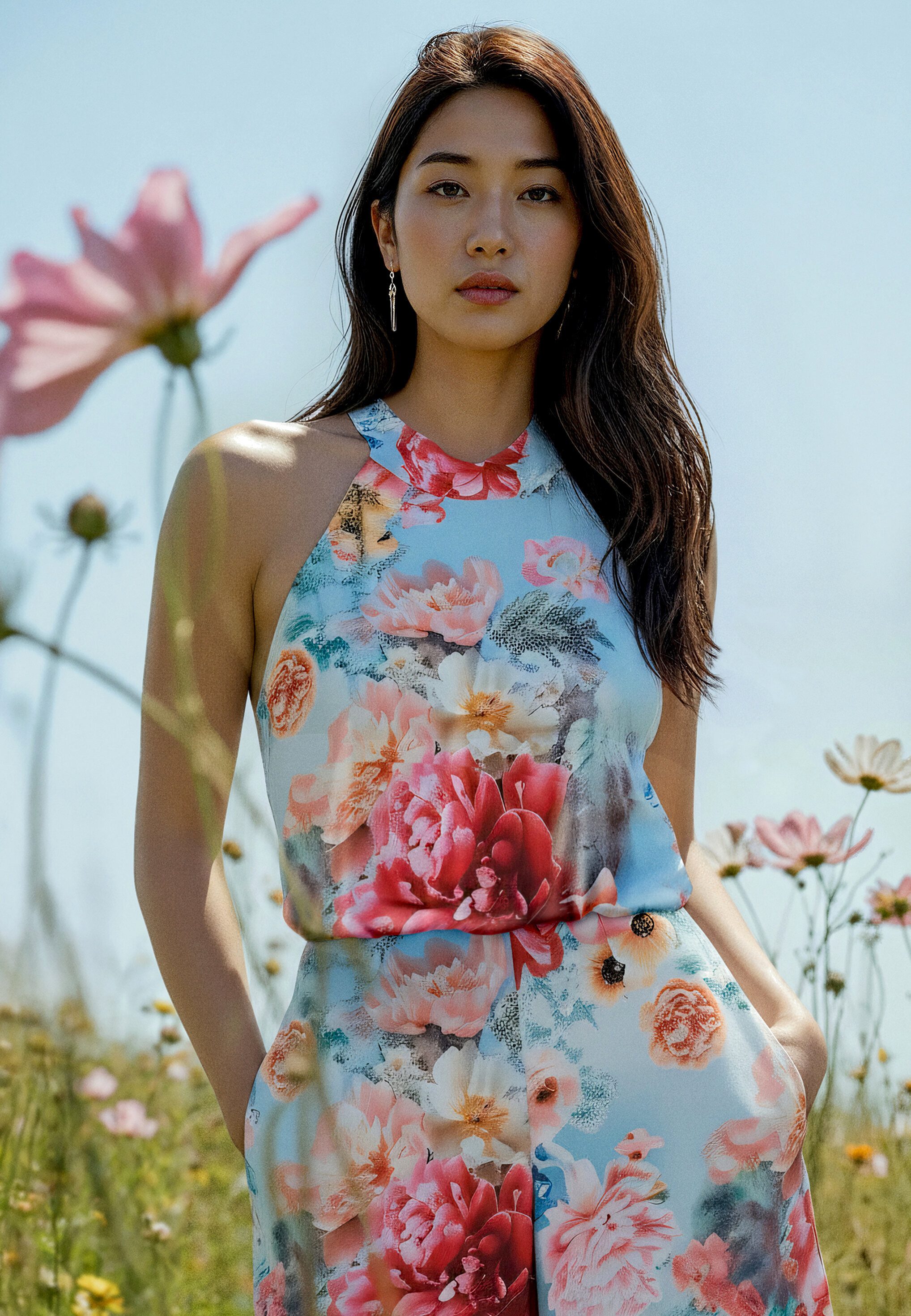 Vera Mont Overall Damen mit Blumenprint (1-tlg)