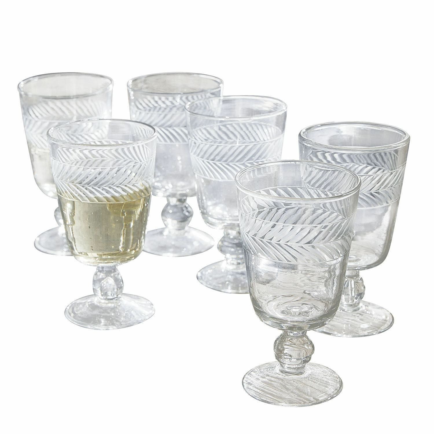 Glas Glas 6er Set Eleonoire klar