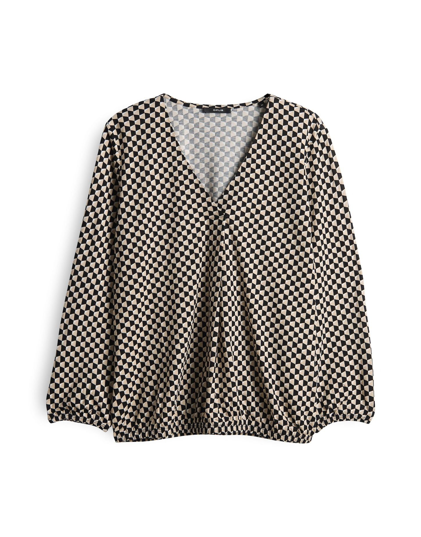 OPUS 3/4-Arm-Shirt SANNAH ICONIC aus ECOVERO™ Viskose 3/4 Arm, All-Over-Pri günstig online kaufen