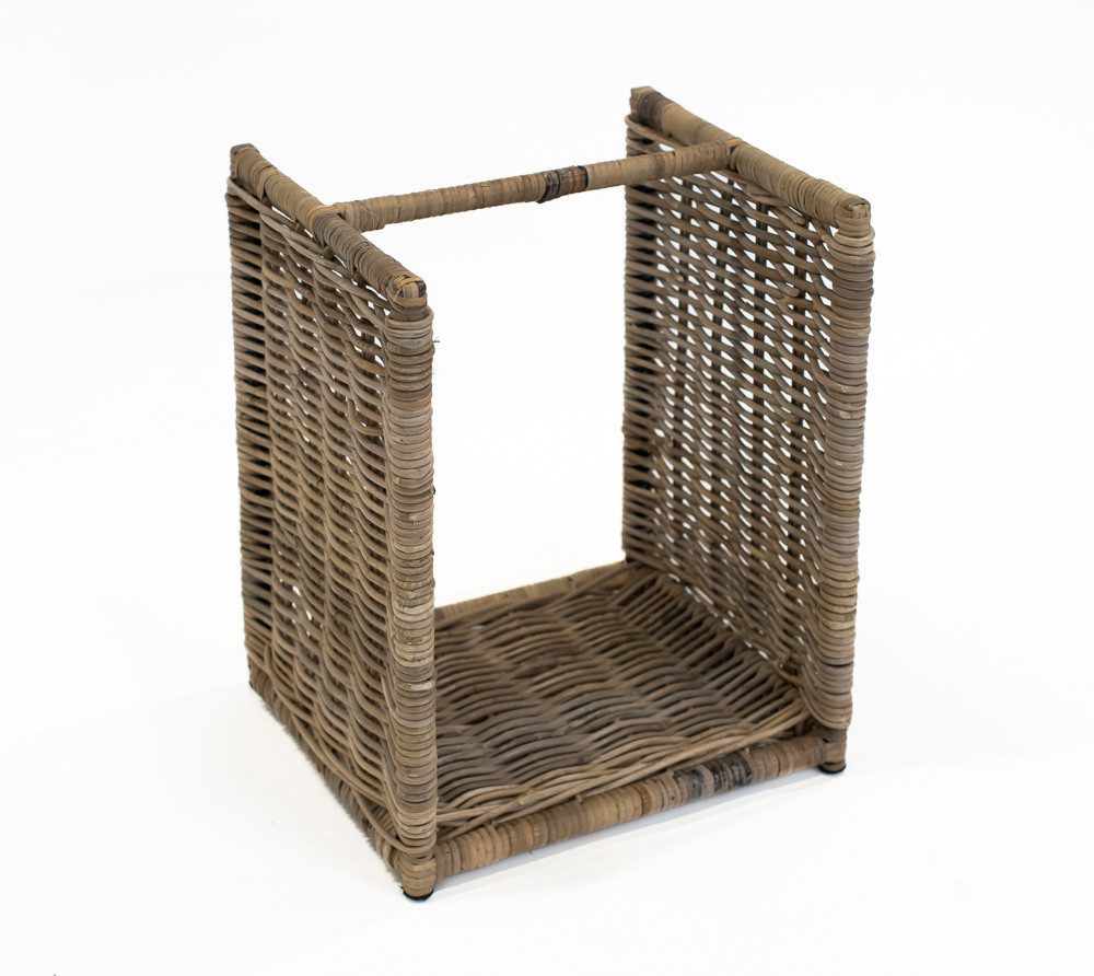 WESTMANN Kaminholzregal Kaminholzkorb Costa, BxTxH:36x40x50 cm, (1-St), Korbgeflecht Kubu Rattan, Praktisch & Dekorativ, LxBxH 40x36x50 cm