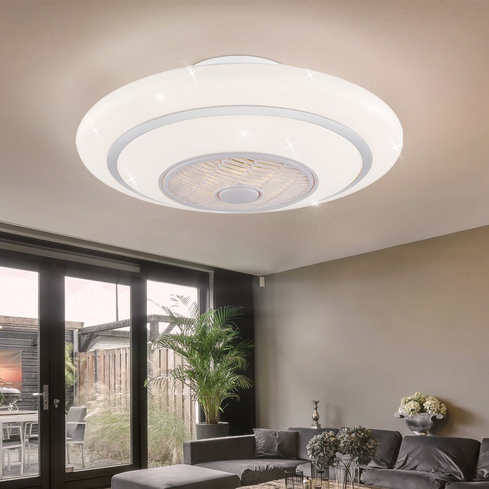GLOBO LIGHTING Deckenventilator, LED Deckenventilator Fernbedienung Lampe CCT Timer 3-Stufen Lüfter