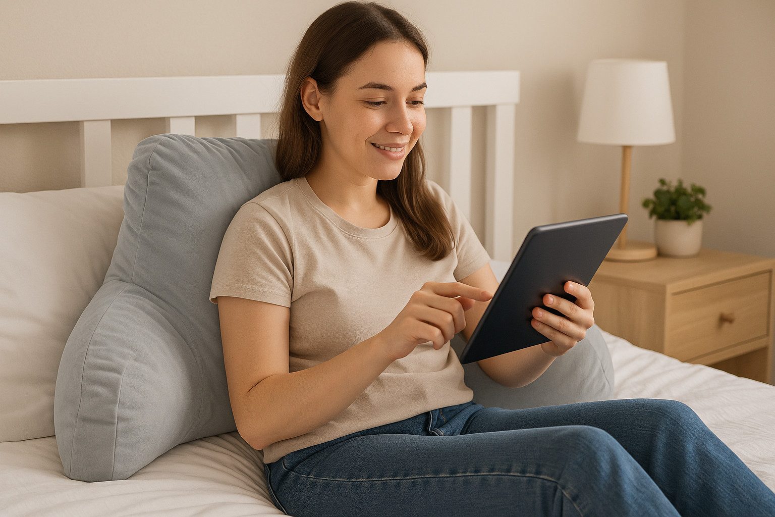 sleepling Sitzkissen Bettsitzkissen mit Armlehne, Rückenkissen, Memory Foam günstig online kaufen