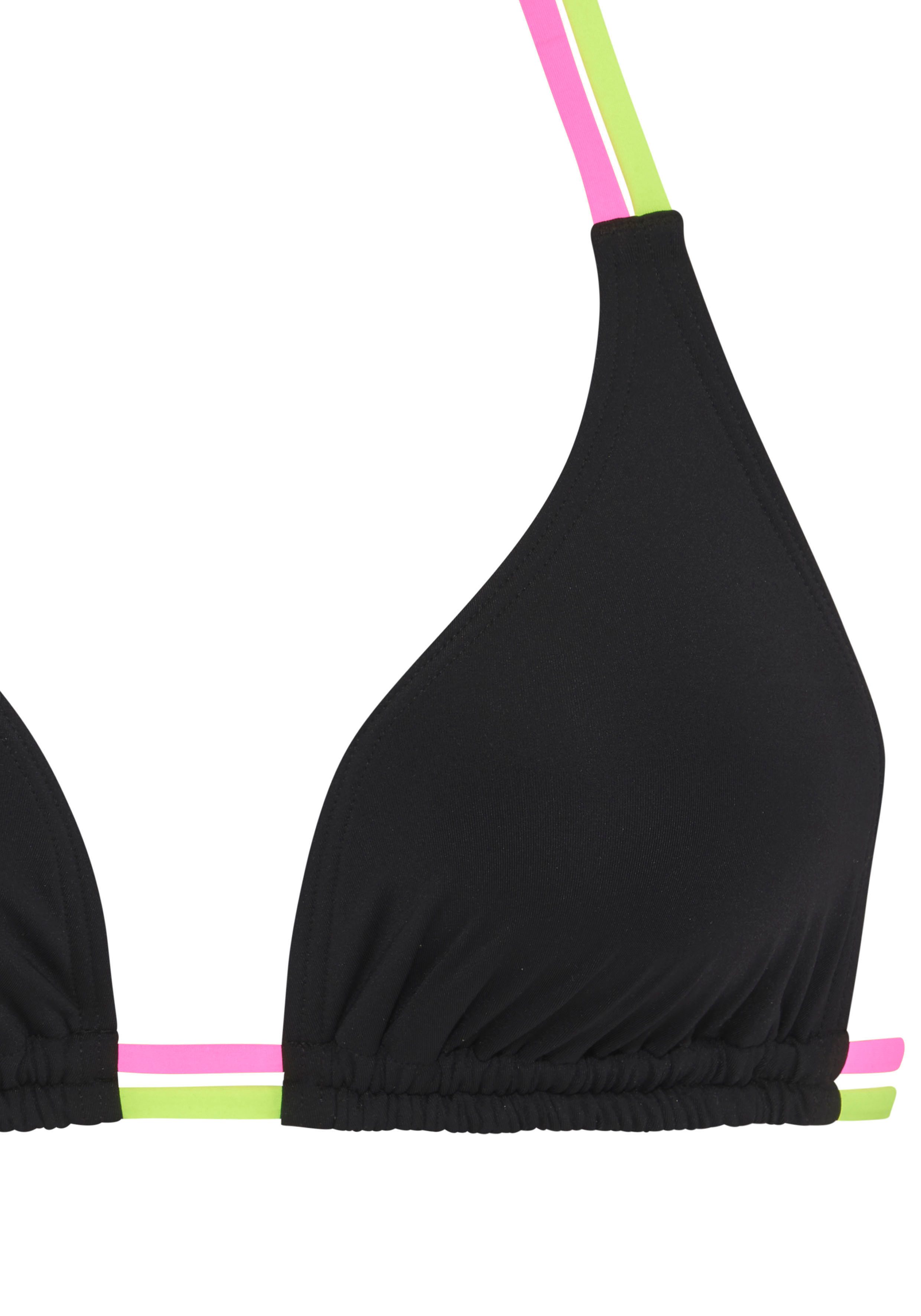 Buffalo Triangel-Bikini-Top Pop, Mit kontrastfarbigen Doppelträgern