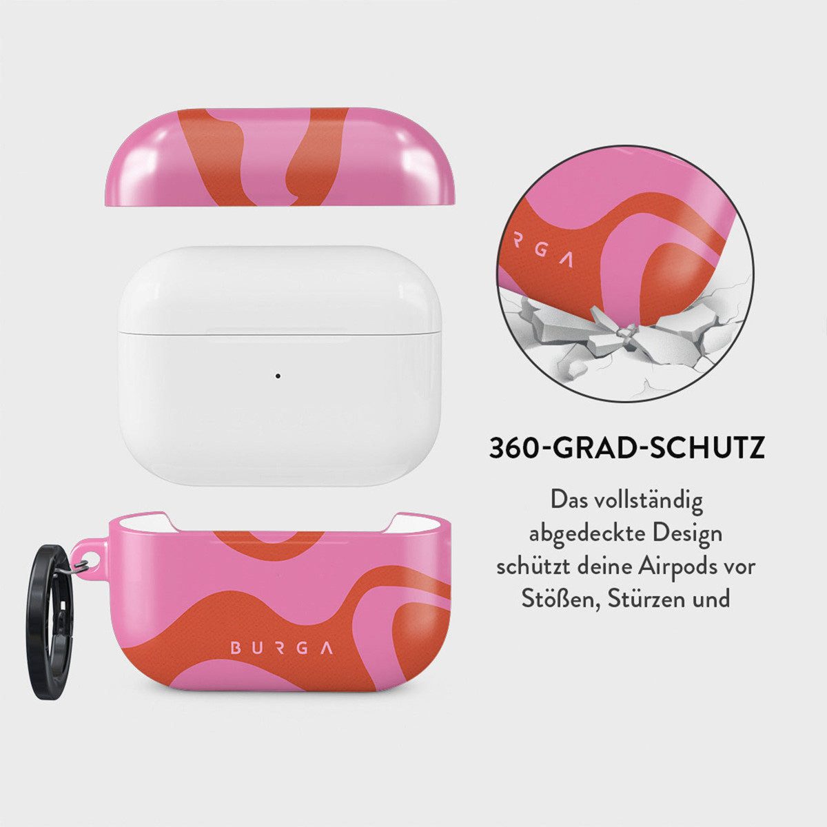BURGA Kopfhörer-Schutzhülle Burga Hardcase Hülle Apple AirPods Pro 2 - Ride the Wave