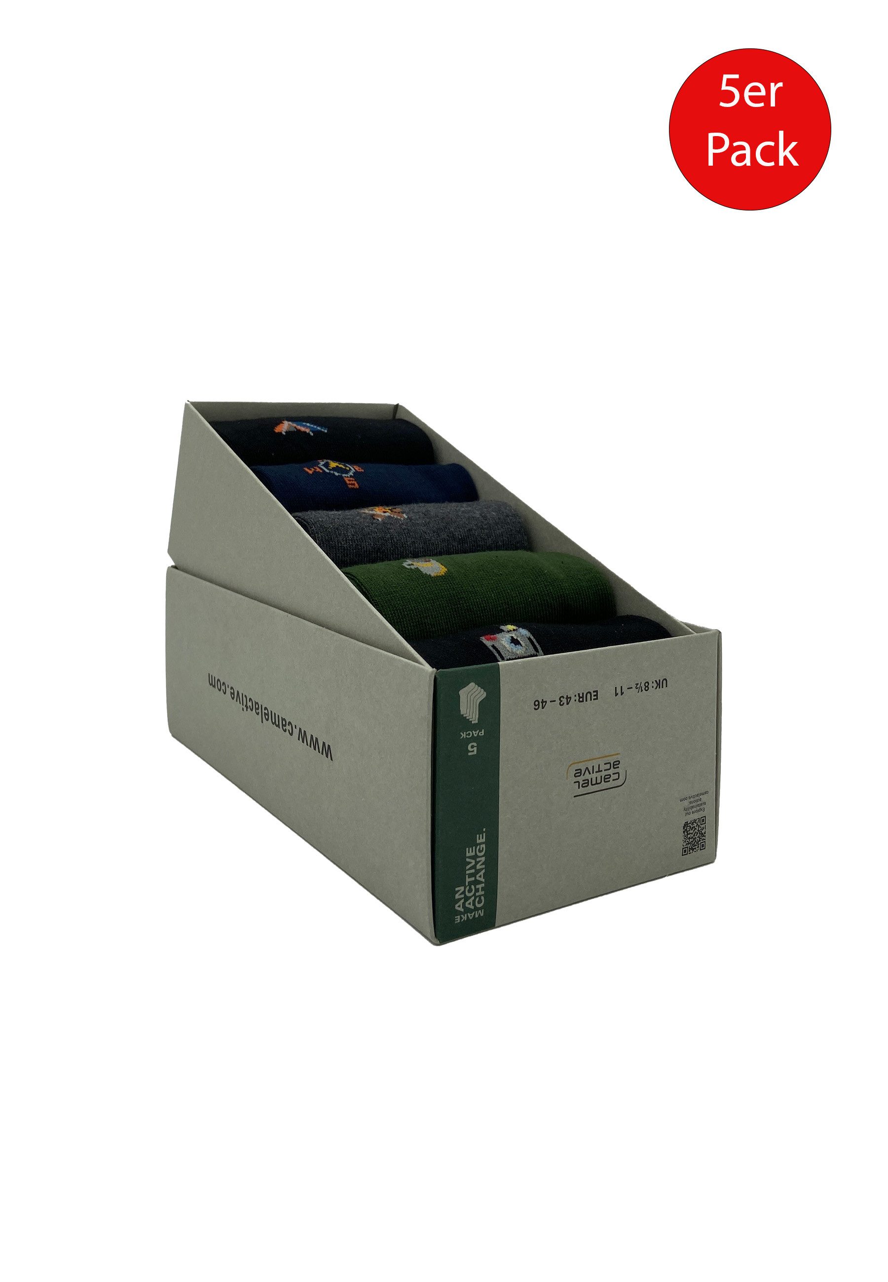camel active Socken camel active Herren Socken Geschenkbox 5er Pack camel active Herren Socken Geschenkbox 5er Pack