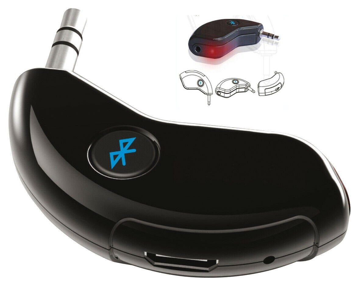 Reflexion LIN400 Bluetooth-Adapter, 3.5mm AUX IN Adapter Audio Stereo Radio  LED-Anzeige, Macht jede/s Anlage/Radio mit AUX-IN zum Bluetooth-Gerät