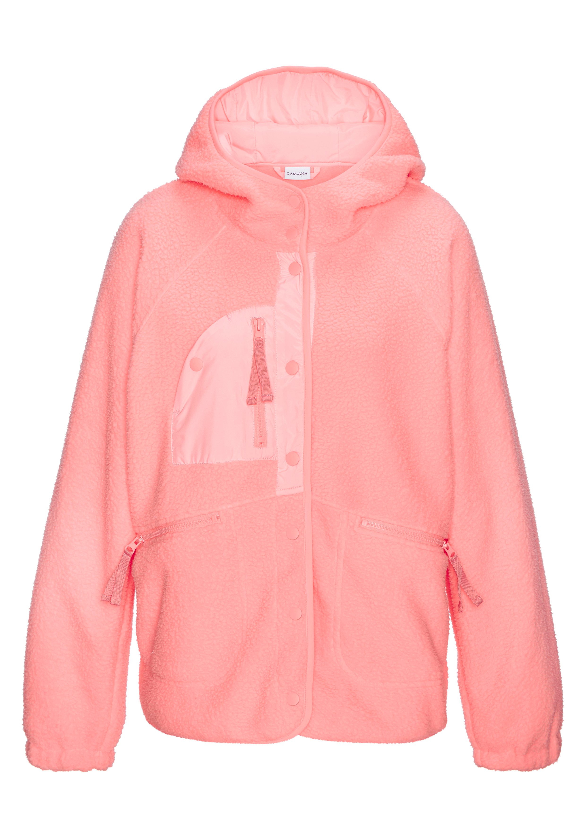 Vivance Active by Lascana Fleecejacke mit Fledermausärmeln